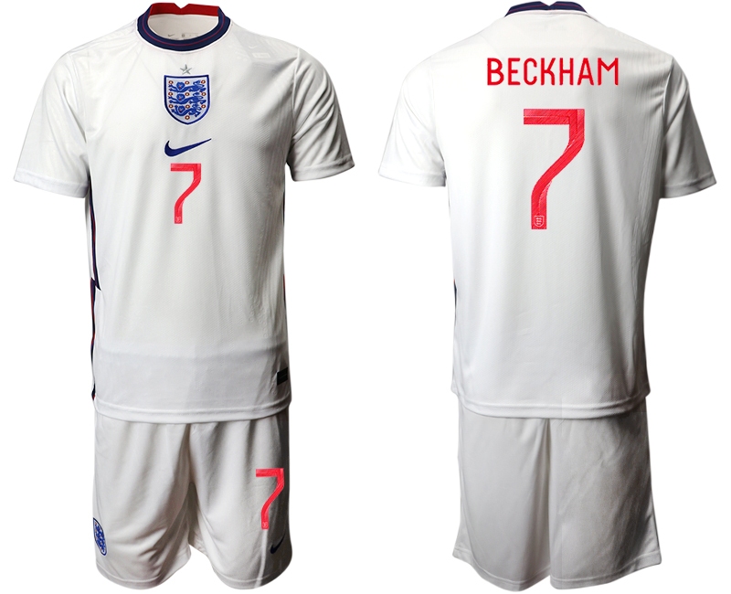 Men 2021 European Cup England home white #7 Soccer Jersey->england jersey->Soccer Country Jersey
